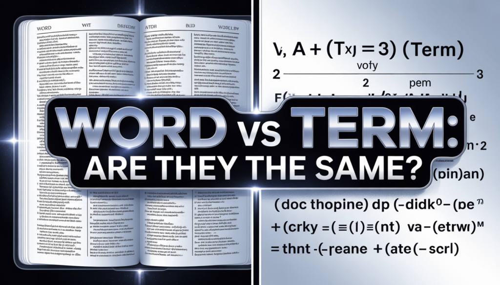 Word vs Term: Are They the Same?