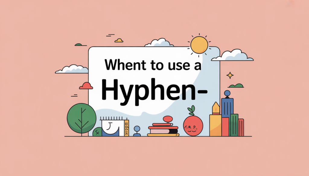 When to Use a Hyphen: A Guide with Tips and Examples