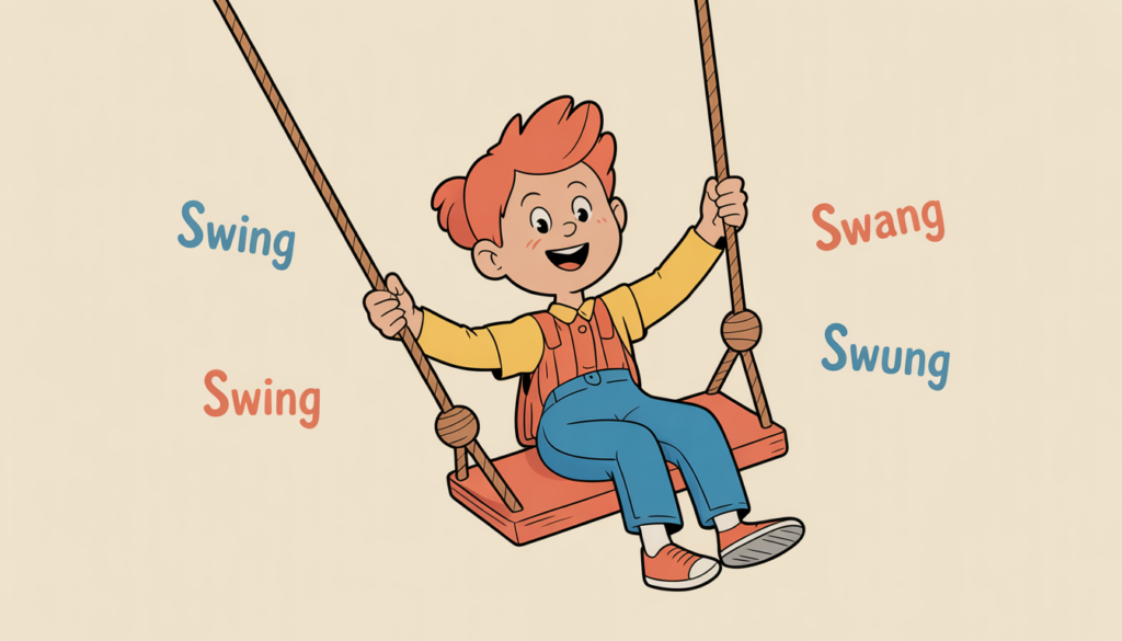 What is the Past Tense of Swing? Is it Swing, Swang, or Swung?