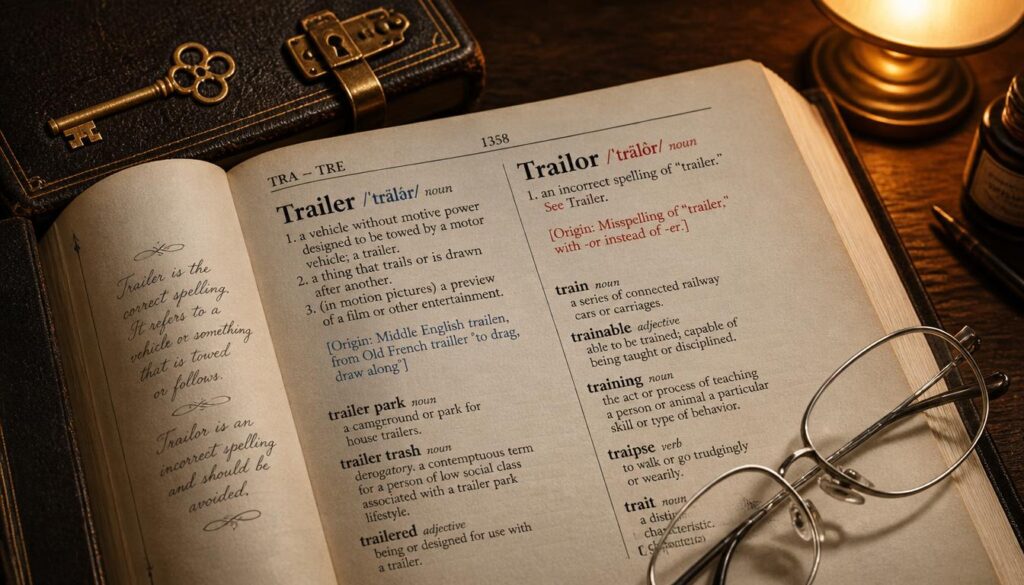Trailer or Trailor: Which Spelling Is Correct and Why?