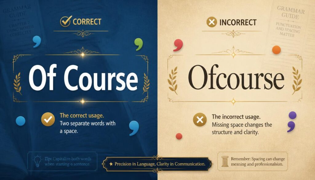 Of Course or Ofcourse: Which One Should You Use?