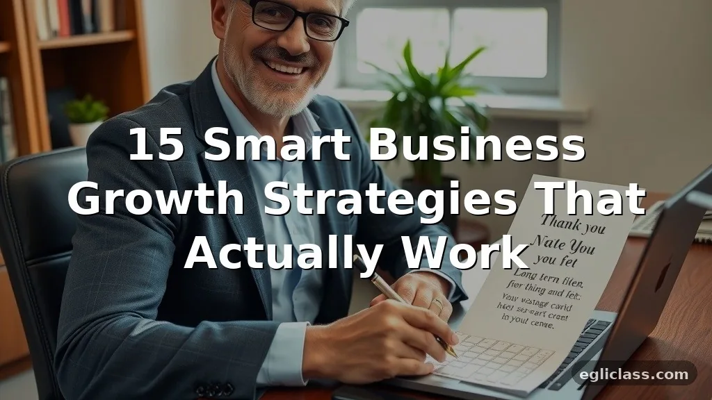 15 Smart Business Growth Strategies That Actually Work