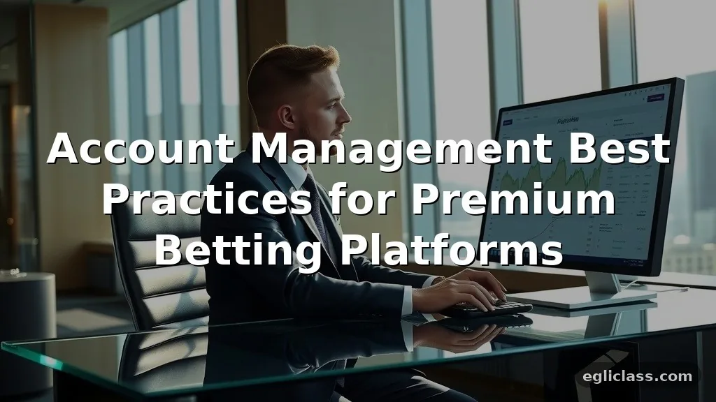 Account Management Best Practices for Premium Betting Platforms