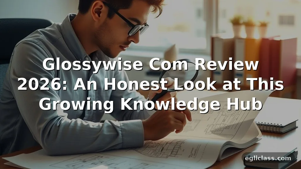 Glossywise Com Review 2026: An Honest Look at This Growing Knowledge Hub