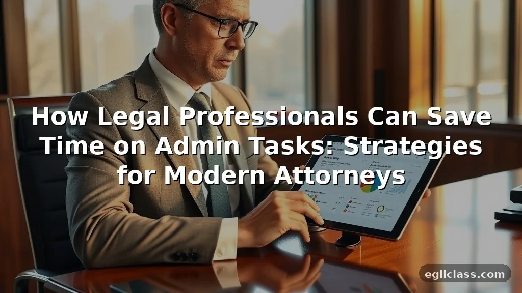 How Legal Professionals Can Save Time on Admin Tasks