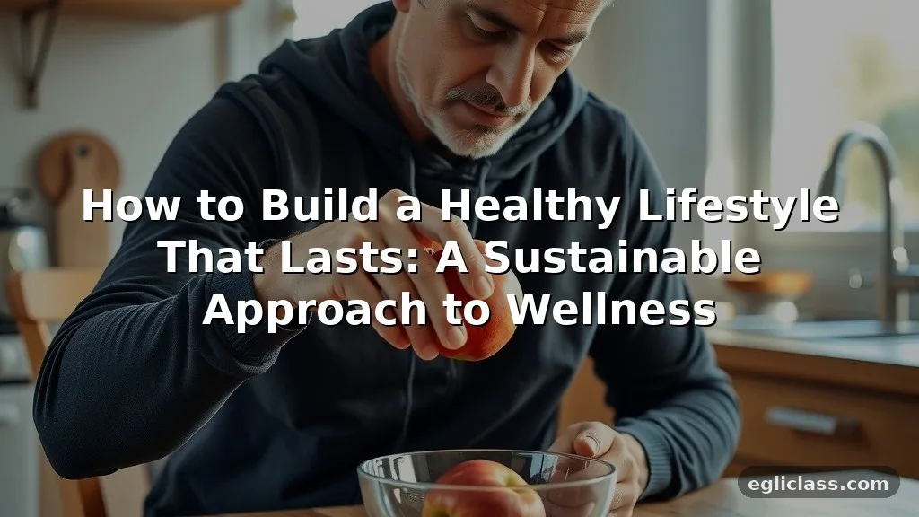 How to Build a Healthy Lifestyle That Lasts