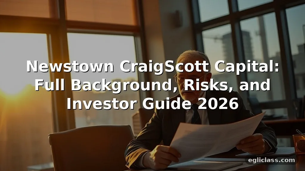 Newstown CraigScott Capital: Full Background, Risks, and Investor Guide 2026