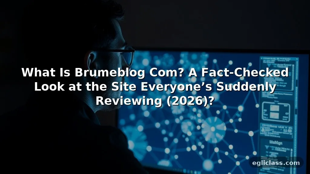 What Is Brumeblog Com? A Fact-Checked Look at the Site Everyone’s Suddenly Reviewing (2026)